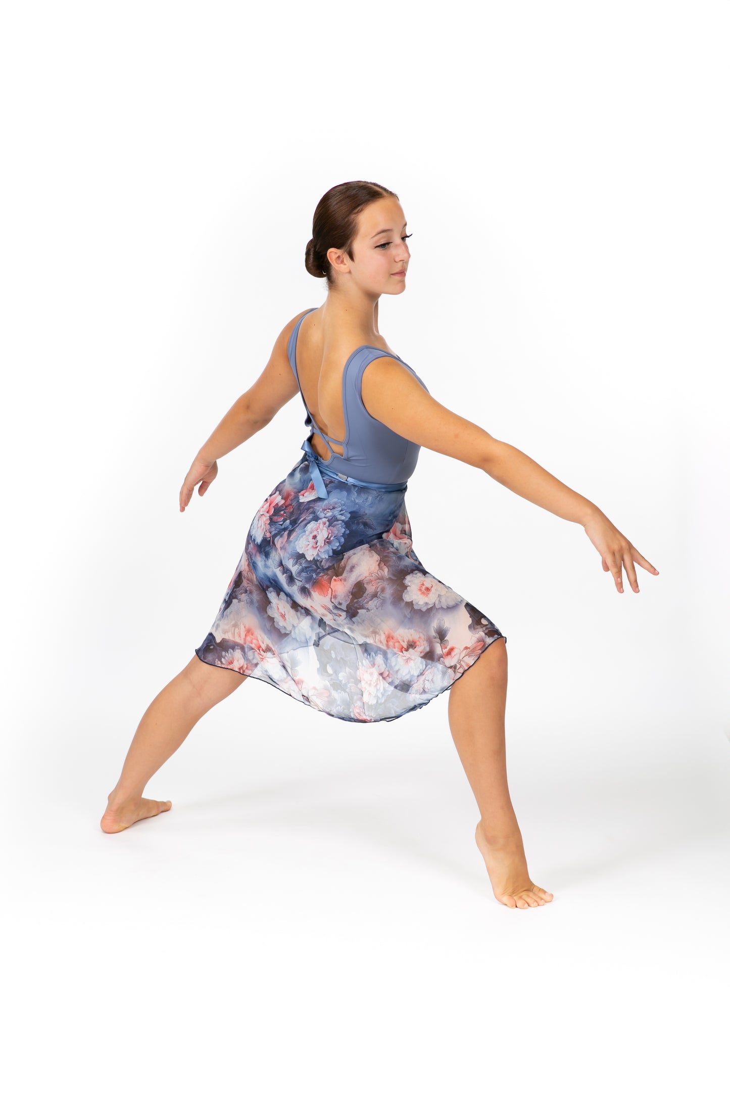V-Neck Wide Straps Tank Leotard