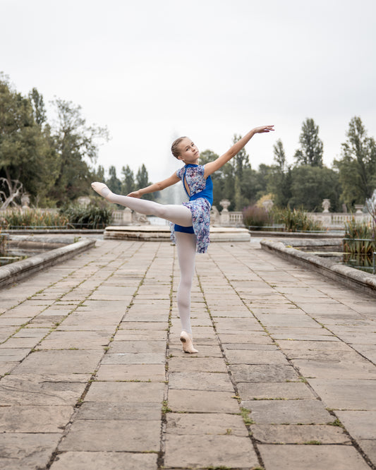 Classic Chinese Floral Collar Leotard