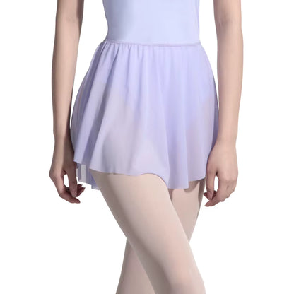 Mesh Pull-On Ballet Skirt with Dip Hem