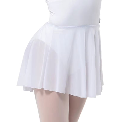 Mesh Pull-On Ballet Skirt with Dip Hem