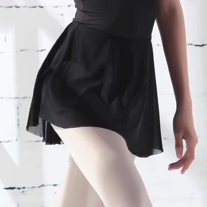 Mesh Pull-On Ballet Skirt with Dip Hem