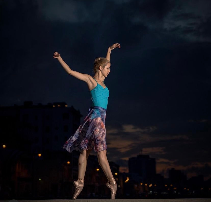 Floral Mid-Length Wrap Skirt