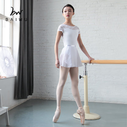 Delicate Lace Cap Sleeve Leotard