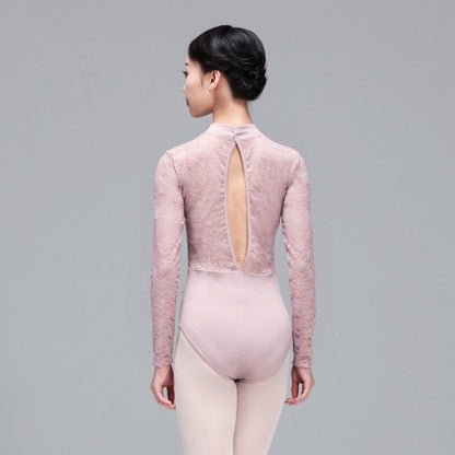 Chinese Lace Long Sleeve Leotard