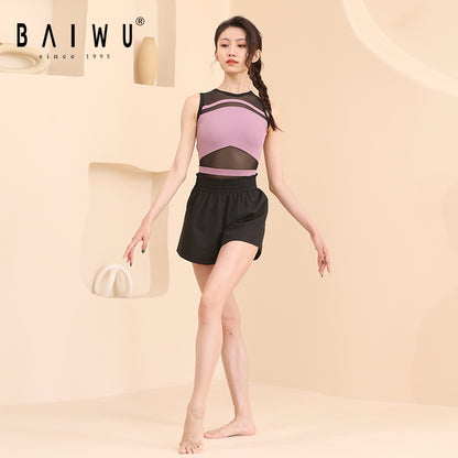 Mesh V Panel Tank Leotard