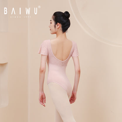 Floral Flow Cap Sleeve Leotard