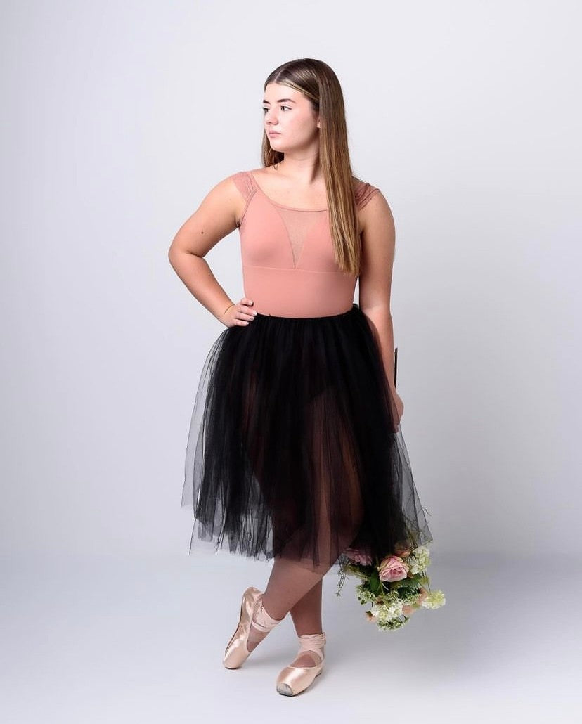 Lace Cap Sleeve Ballet Leotard