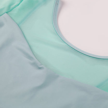 Mesh Long Sleeve Leotard