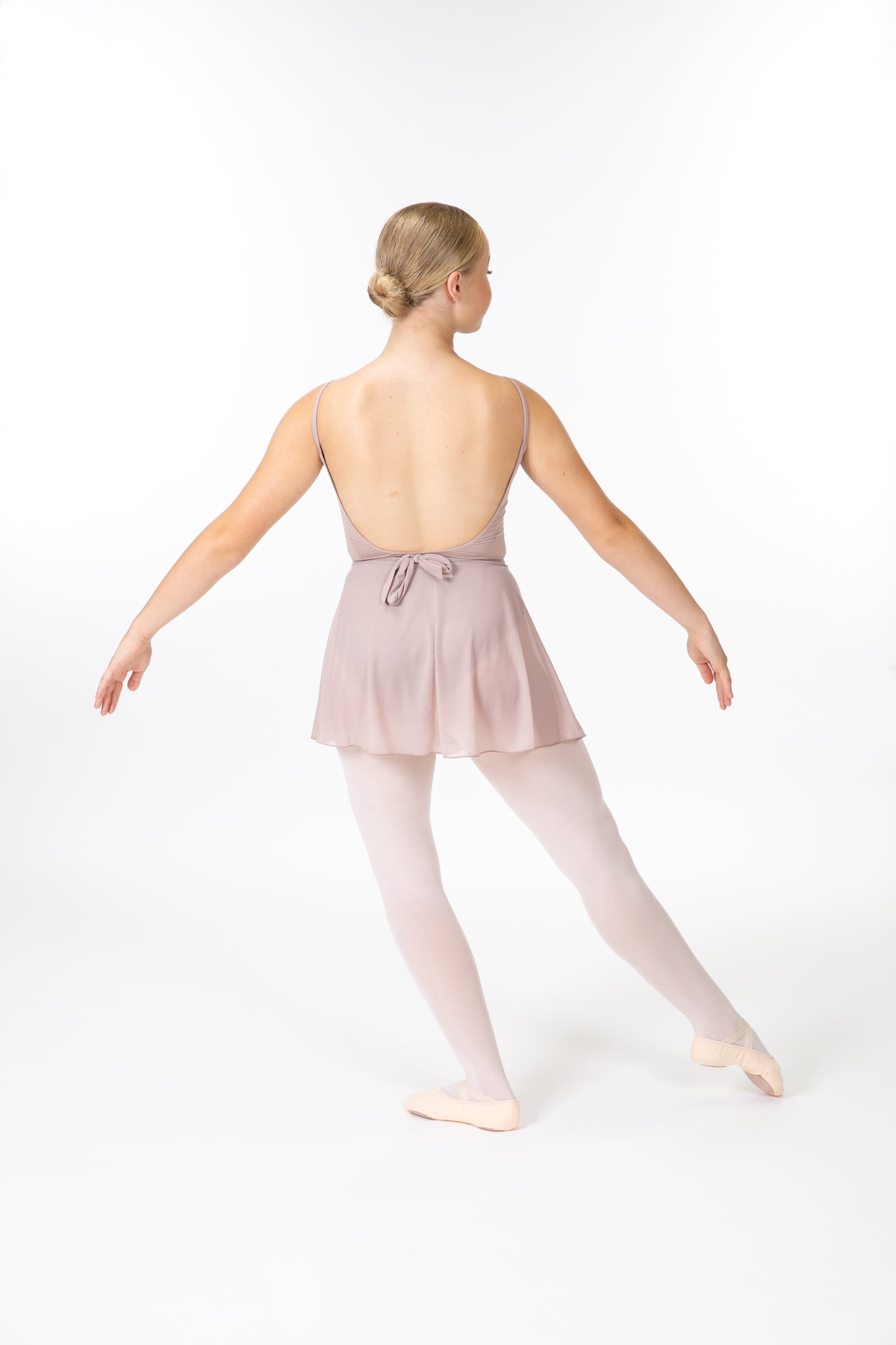 Mesh Wrap Short Skirt