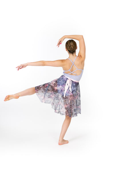 Floral Mid-Length Skirt