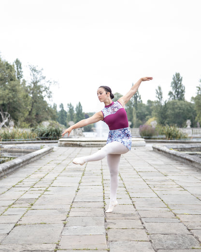 Floral Sleeveless Leotard