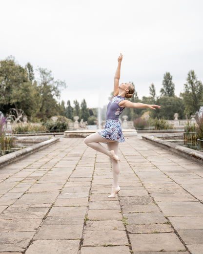 Floral Sleeveless Leotard