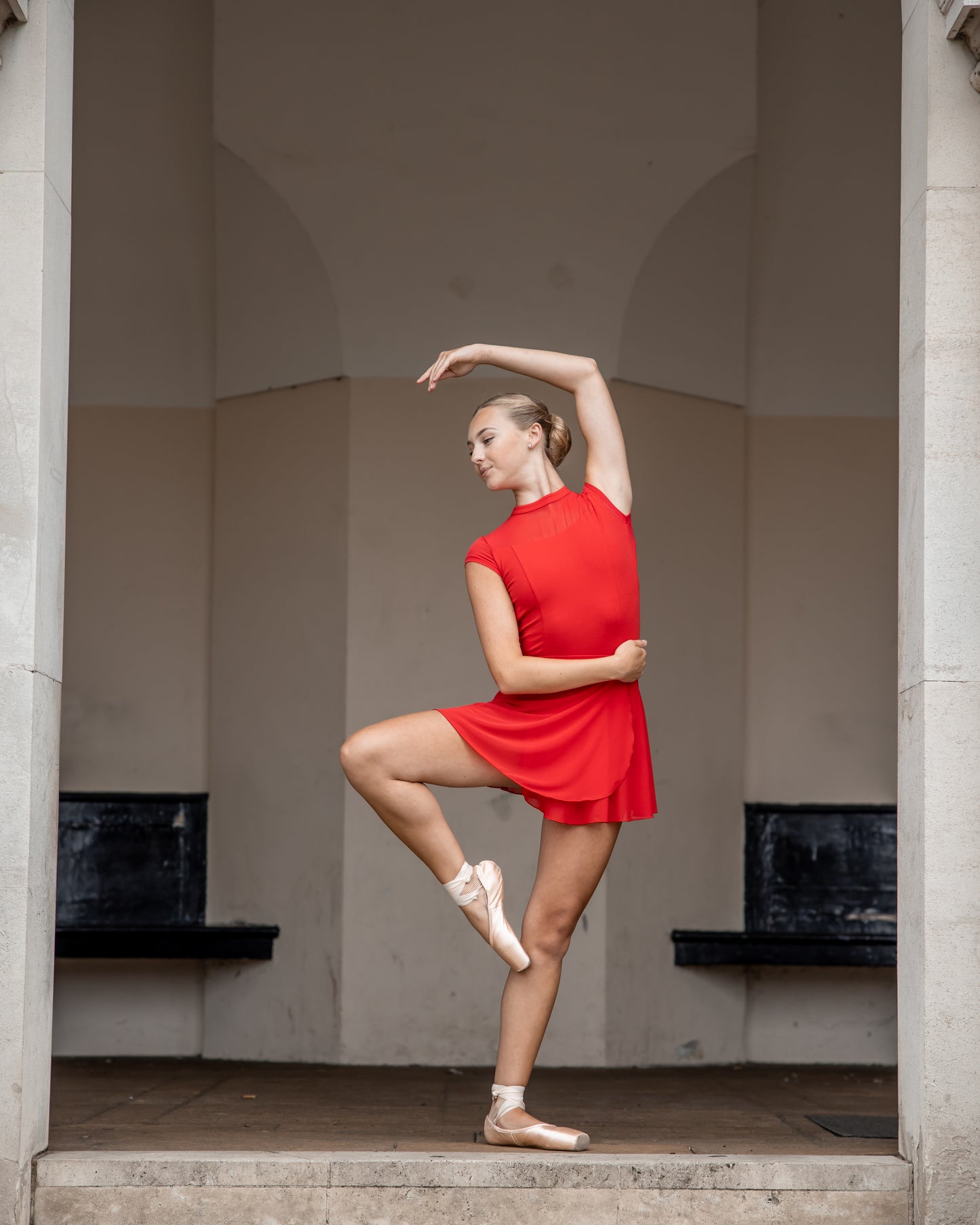 Mesh Wrap Short Skirt