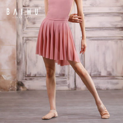 High-Low Mesh Ballet Skirt