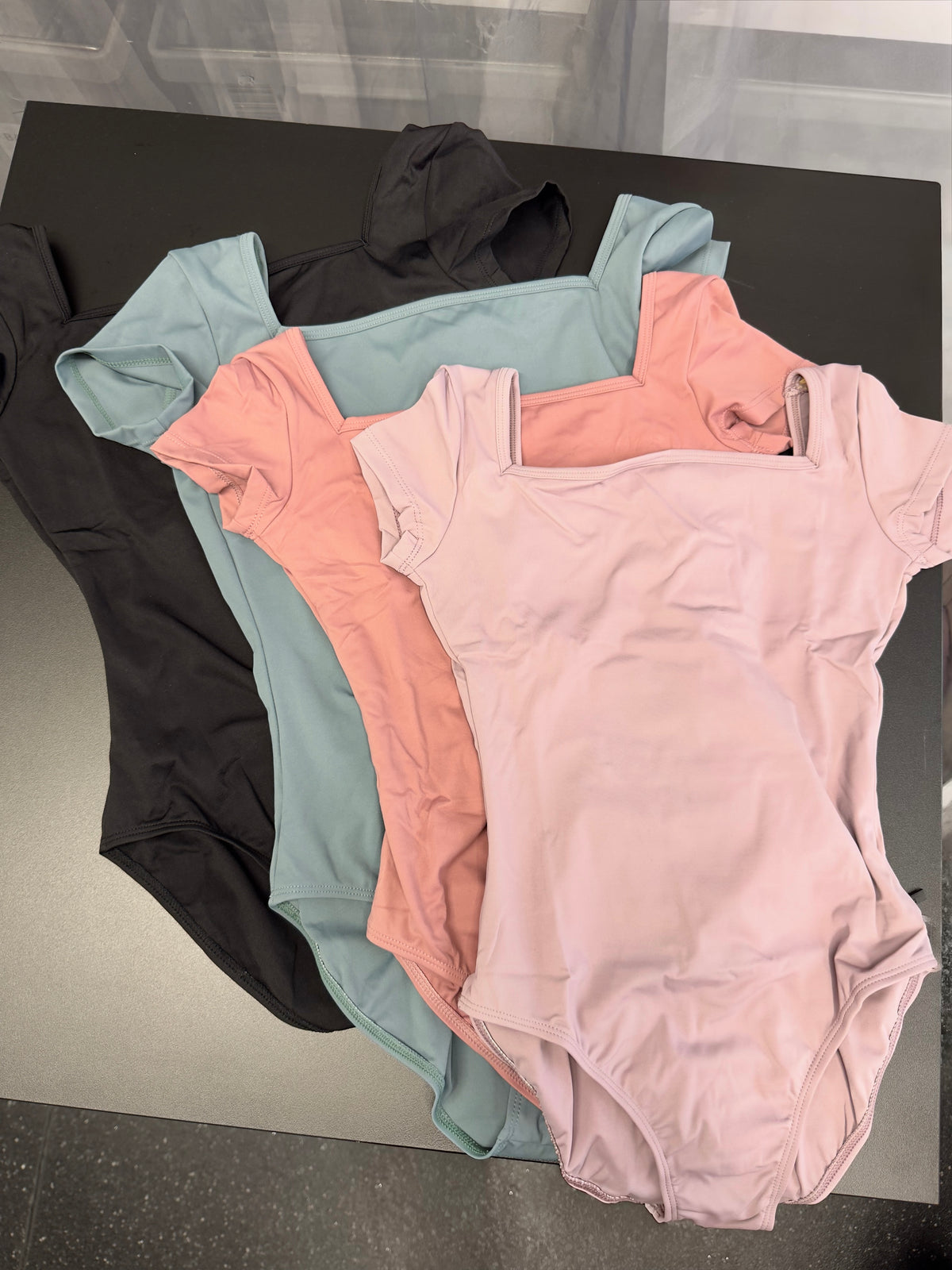 Cap Sleeve Square Neck Leotard