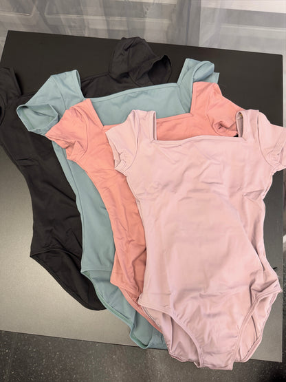 Cap Sleeve Square Neck Leotard