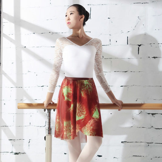 Floral Mid-Length Skirt