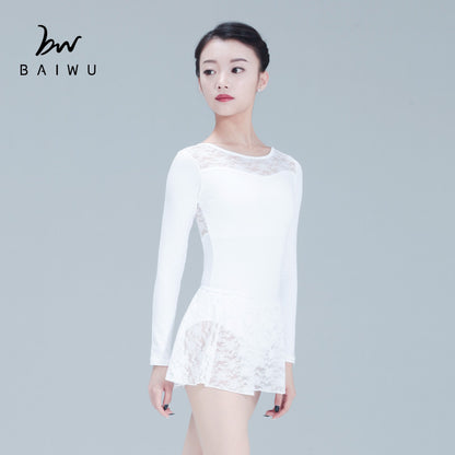 Lace Long Sleeve Leotard