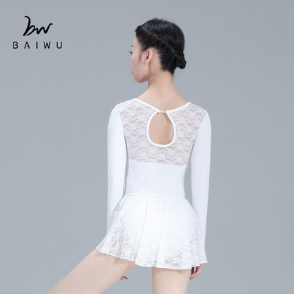 Lace Long Sleeve Leotard