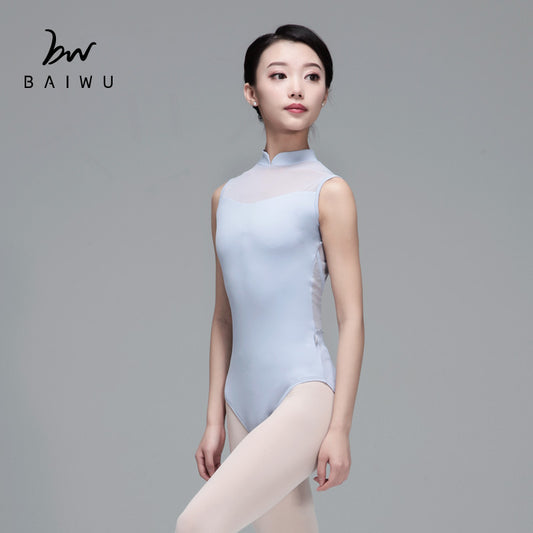 Mesh Sleeveless Ballet Leotard