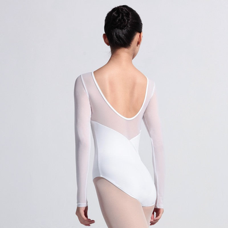 Mesh Long Sleeve Leotard